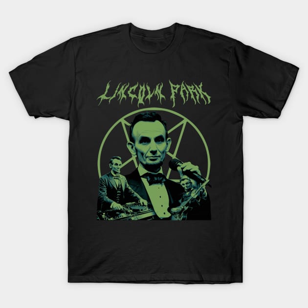 LINCOLN PARK Funny Metal Band Alternate Universe Parody T-Shirt by blueversion